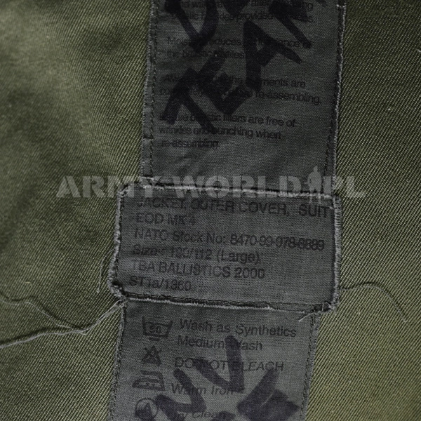 Kurtka Sapera Przeciwodłamkowa EOD MK4 Olive Oryginał Demobil DB