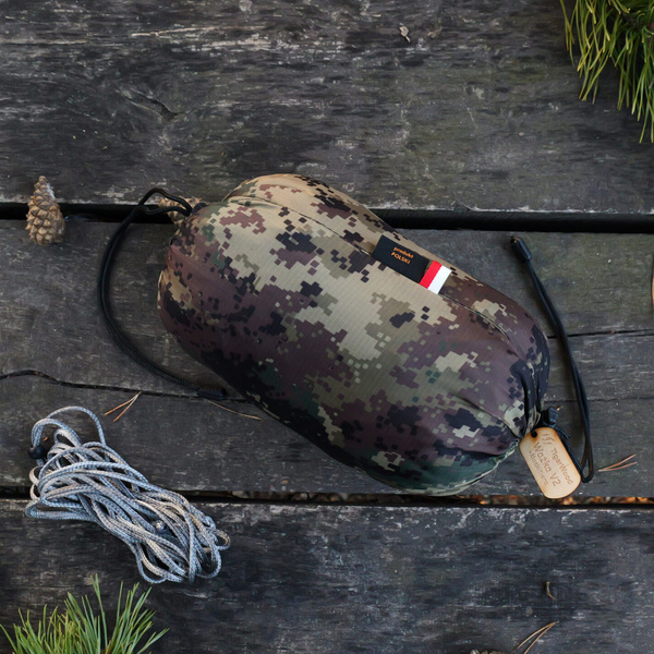 Hamak Lekki Turystyczny Ważka V2 + Moskitiera Pocket TigerWood Camo