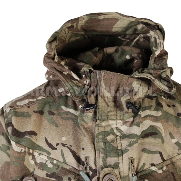 Kurtka Parka Wojskowa Brytyjska COMBAT FR Ściągacz Windproof MTP Oryginał Demobil BDB