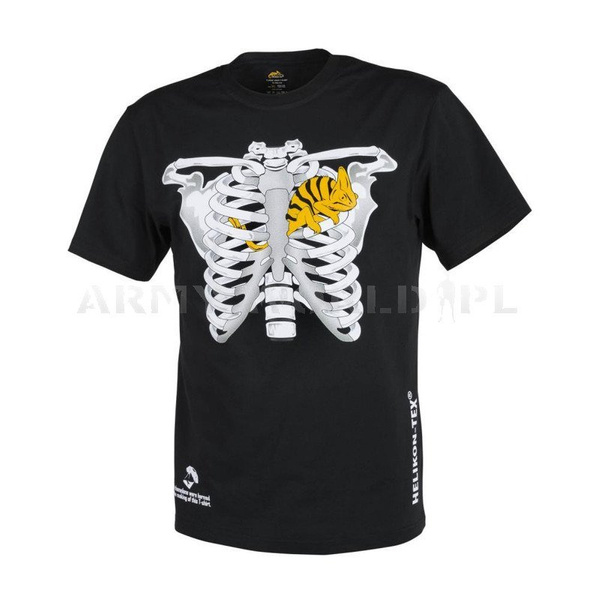 T-shirt Helikon-Tex Chameleon In The Rib Cage Without Flag Black