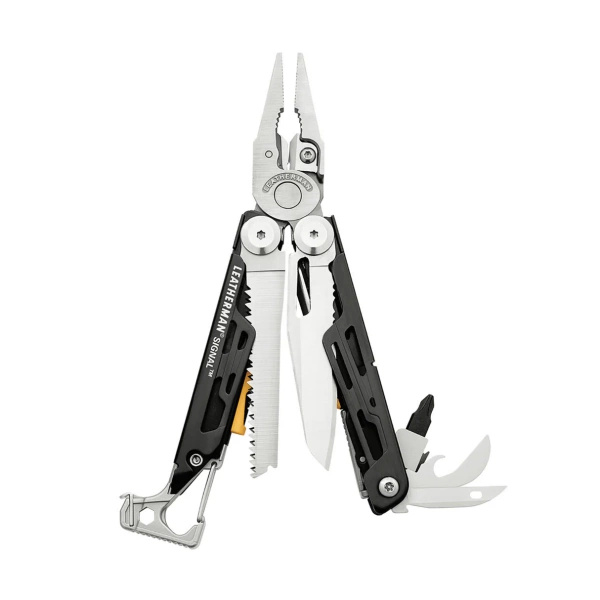 Multitool Leatherman® Signal Black/Silver + Futerał