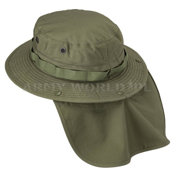 Military Hat "Boonie Hat" PolyCotton Ripstop Helikon-Tex Olive Green (KA-BON-PR-02)