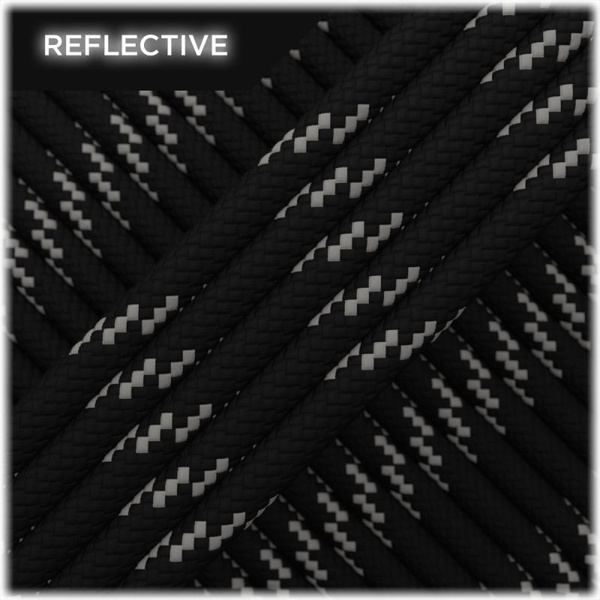 Linka Paracord Reflective 15 m 4,4 mm EDCX Black