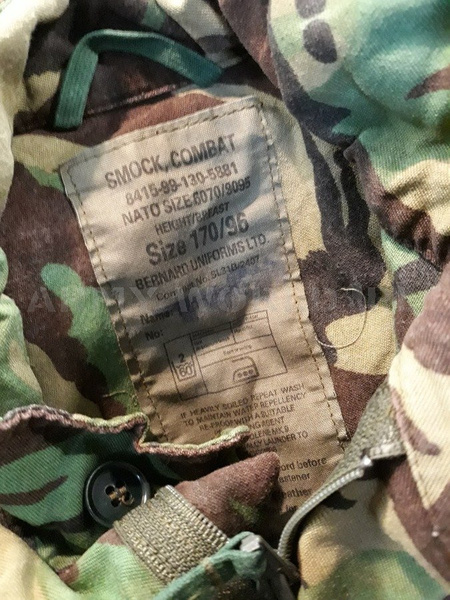 Kurtka Wojskowa Brytyjska SMOCK Combat DPM Woodland Oryginał Demobil DB