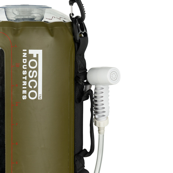 Prysznic Outdoor Camp Shower 12L Z Pompką Fosco Industries Olive (319451)