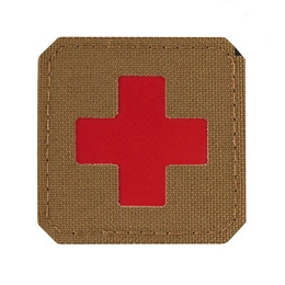 Naszywka Medyk "Medic Cross" M-Tac Coyote / Czerwona (51122533)