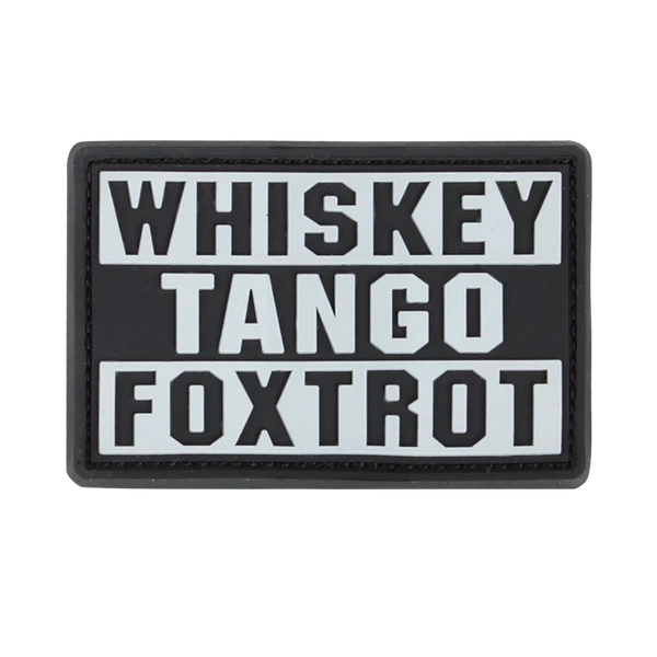 Naszywka Whiskey Foxtrot PVC Patch Condor Graphite (181007-018)