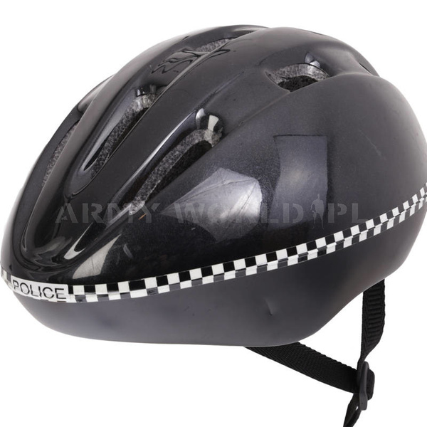 Kask Ochronny Rowerowy V9-B Police Czarny Demobil II Gatunek