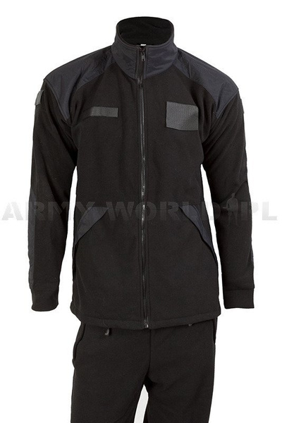 Military Fleece Jacket Polish Windstopper 621/MON Original Black New