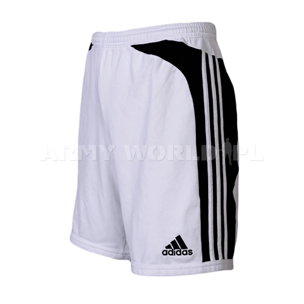 Spodenki Treningowe ADIDAS Coolmax Białe Oryginał Demobil BDB
