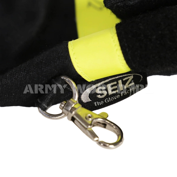 Rękawice Wojskowe Strażackie Lion BW Seiz Czarne Oryginał Demobil DB