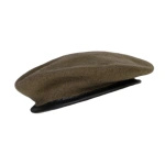 Beret Wojskowy Wełniany Francuski Brązowy Oryginał Nowy