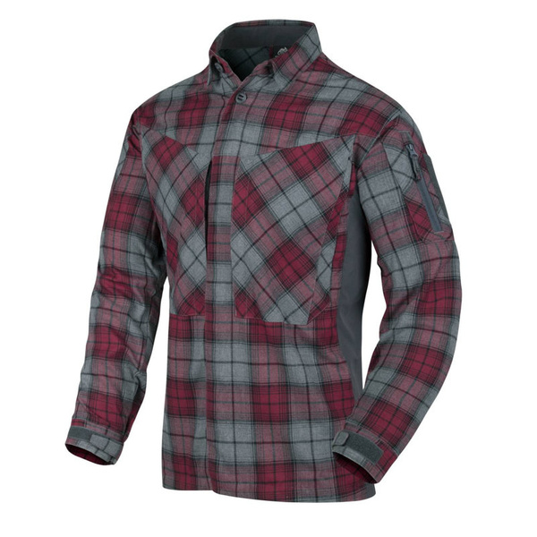 Tactical Shirt MBDU Flannel®  Long Sleeves Helikon-Tex Ruby Plaid (KO-MBD-PO-P1)