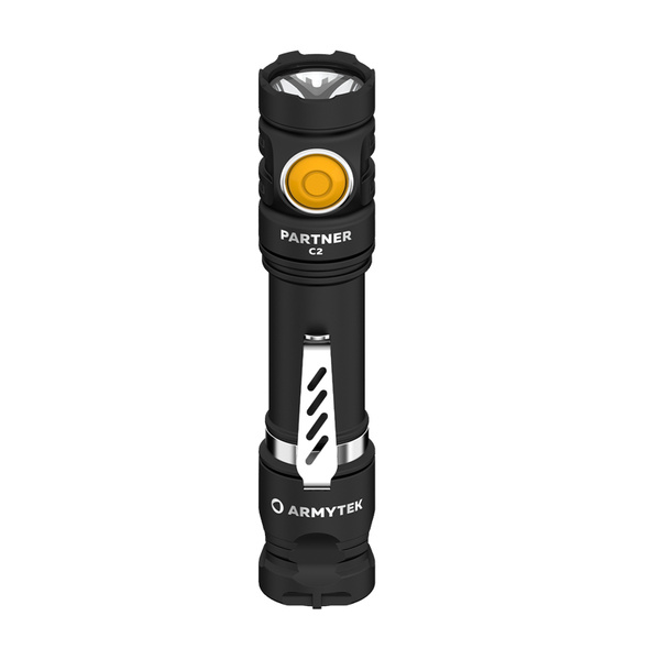 Latarka Ręczna Armytek Partner C2 Magnet White 1100 lm Czarna (F07802C)