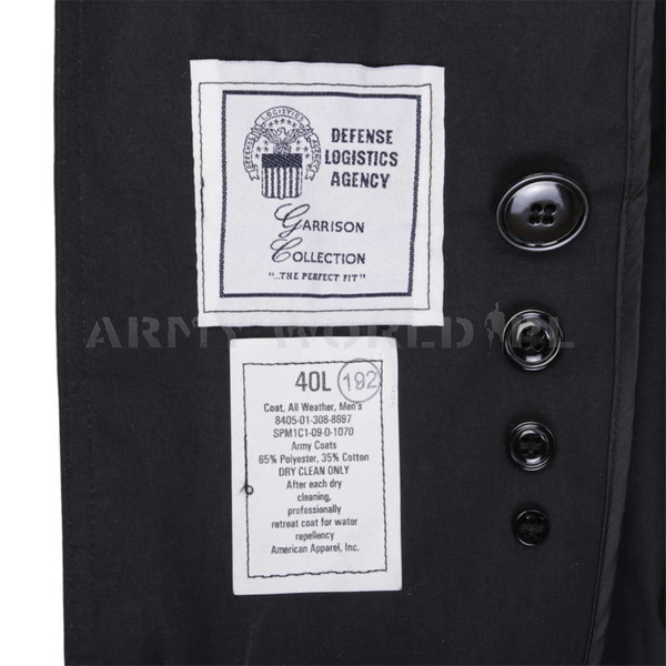 Płaszcz Całoroczny + Podpinka Defense Logistics Agency US Army Grantowy Oryginał Demobil BDB