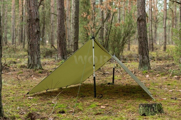 Tarpaulin Solo 2,6 x 2,6 m Lesovik Crocodile Green