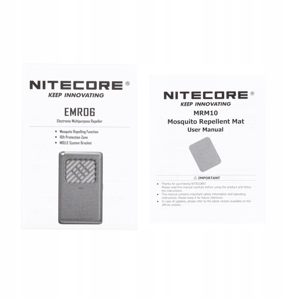 Bezprzewodowy Odstraszacz Na Komary EMR06 Nitecore Czarny (NC-EMR06)