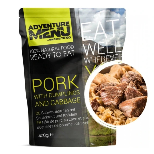 Danie Pieczeń Wieprzowa z Knedlikiem i Kapustą Adventure Menu 400g
