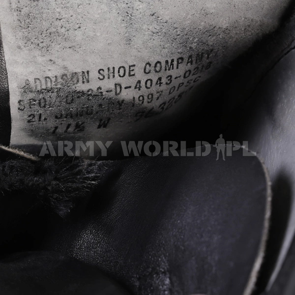 Buty Skórzane Wojskowe Addison US Army M2 Czarne Oryginał Demobil DB