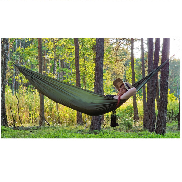 Hamak EASY Long 3,3 m Bushmen Olive
