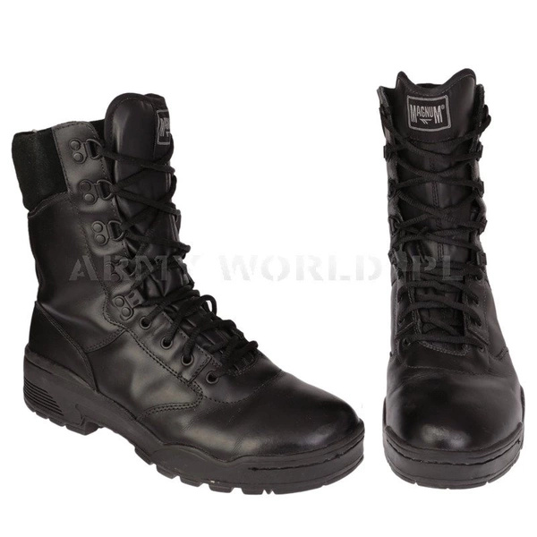 Military Boots Magnum Stealth Leather Black Military Surplus New