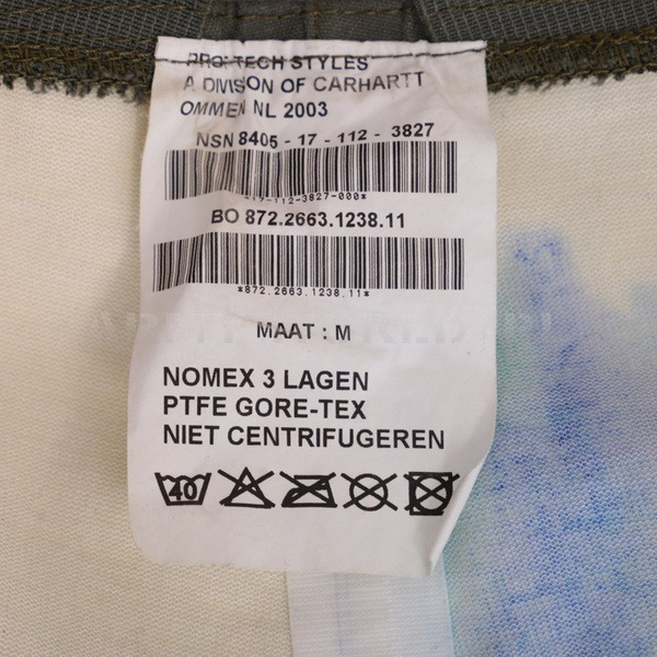 Spodnie Na Szelkach Nomex / Gore-Tex Ognio i Wodoodporne Holenderskie Olive Oryginał Demobil DB