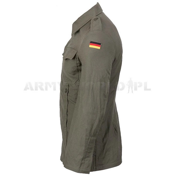 Bluza Moleskin Wojskowa Niemiecka Bundeswehr Olive Oryginał Demobil BDB