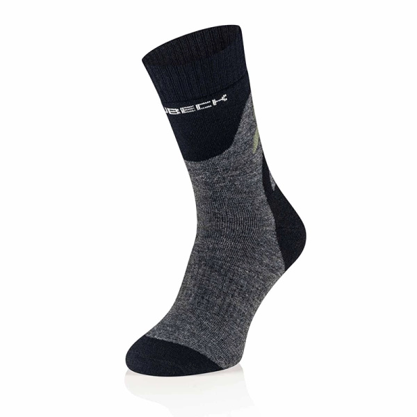 Skarpety Męskie Trekking Merino Brubeck Grafitowo / Khaki (SC5003M)