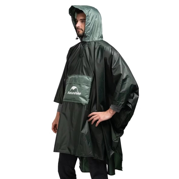 Peleryna Przeciwdeszczowa / Poncho Color Matching Raincoat Naturehike Army Green (CNH23RG001)