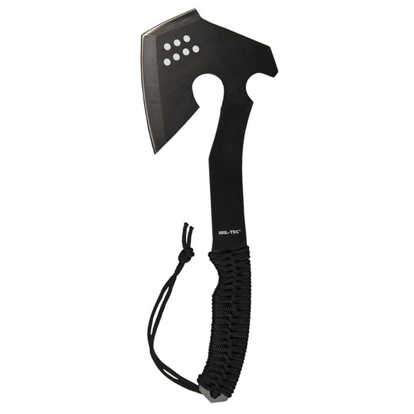 Survival Axe With Paracord Mil-tec Black New (15508100)