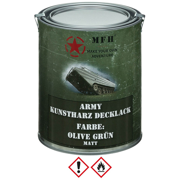 Farba Maskująca Wojskowa w Puszce 1 L MFH Olive Green (27377E)