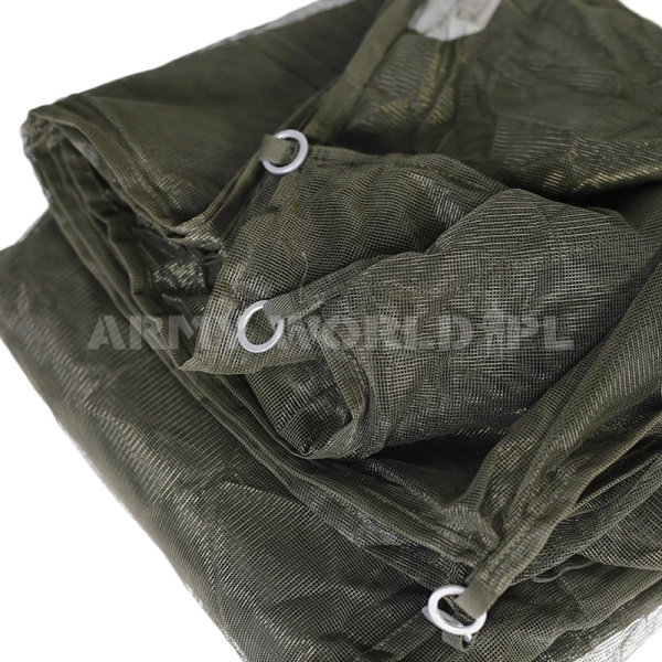 Moskitiera Nad Łóżko Wojskowa Holenderska Kloot Meijburg Olive Oryginał Nowy