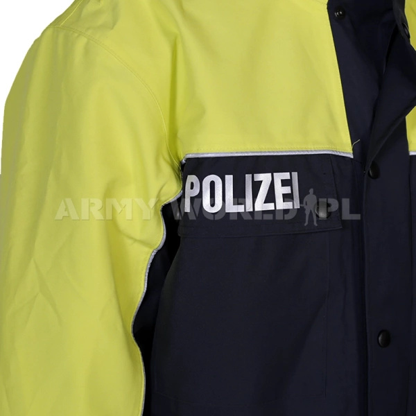 Kurtka Policyjna Holenderska Wattana z Podpinką Granatowo / Żółta Oryginał Demobil BDB