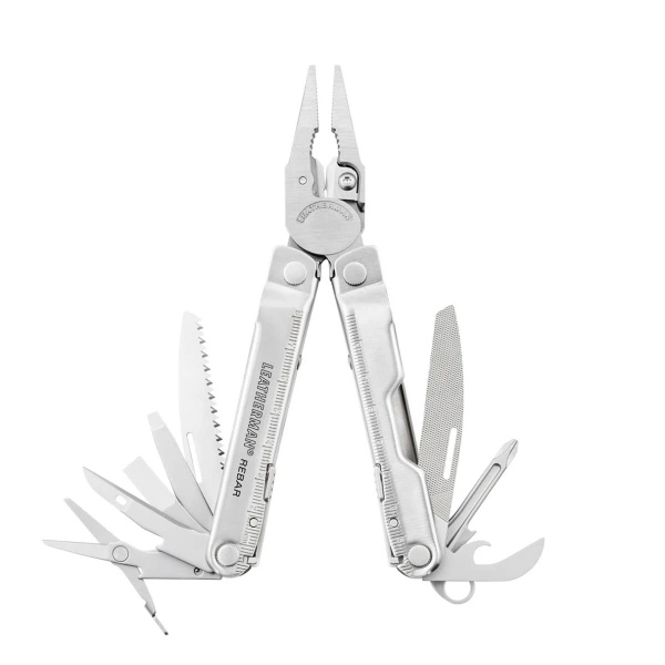 Multitool Leatherman® Knifeless Rebar Srebrny + Futerał
