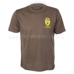 T-shirt Termoaktywny Coolmax Z Naklejka REME Brąz Oryginał Demobil DB