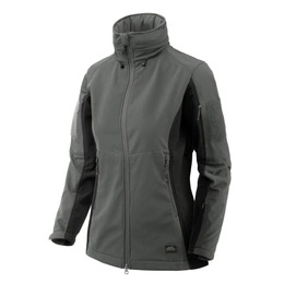Kurtka Damska Helikon-Tex Gunfighter Shark Skin Windblocker Shadow Grey / Czarna (KU-GUW-FM-3501A)