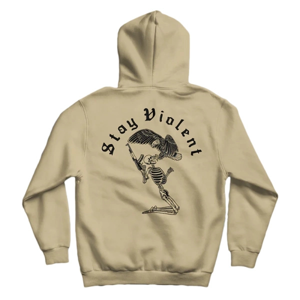 Bluza Stay Violent Hoodie Brothers In Arms Sand