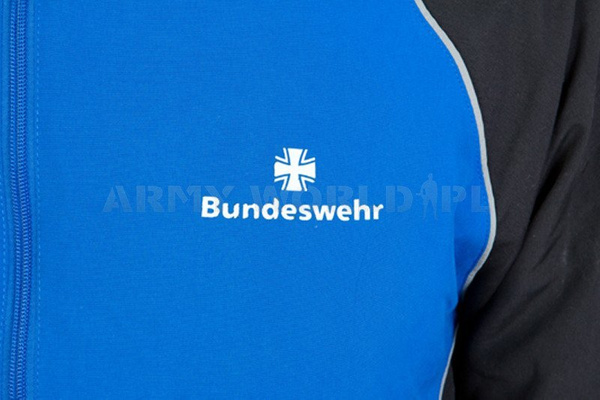 Bluza Dresowa Wojskowa Bundeswehr Czarno /Niebieska Oryginał Demobil BDB
