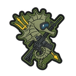 Naszywka Konik Morski PVC M-Tac Olive (51348371)