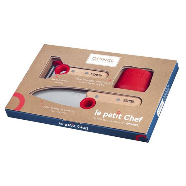 Zestaw Kuchenny Junior Le Petit Chef Opinel Czerwony (001746)