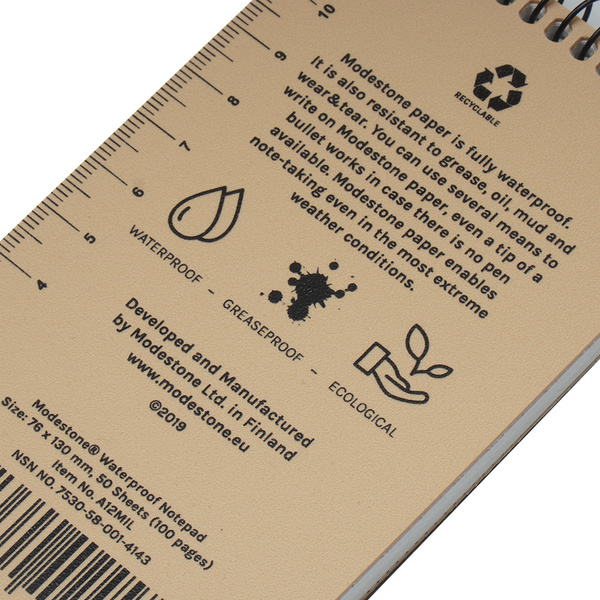 Notes Wodoodporny 16 x 130 mm Modestone AnyWeather Tan