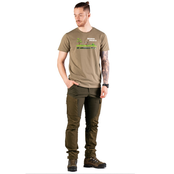 T-shirt Bawełniany FNT Duckhunt Tagart Beżowy