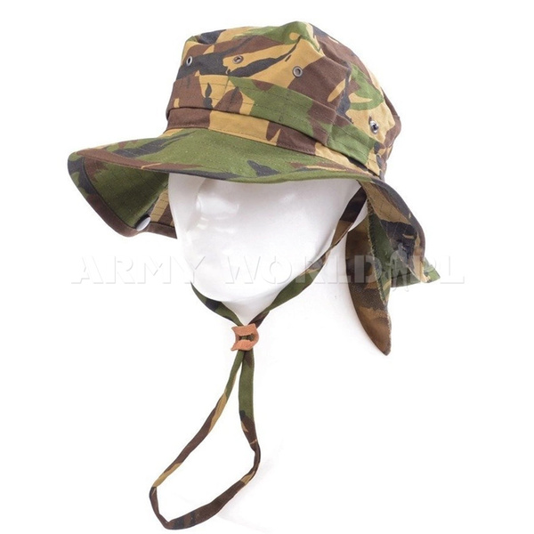 Kapelusz Wojskowy Holenderski "Boonie Hat" z Usztywnianym Rondem DPM Oryginał Demobil BDB