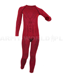 Komplet Dziewczęcy Termoaktywny Bluza + Spodnie Extreme Merino Wool Brubeck Fuksja (KP10030)