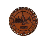 Naszywka Skórzana Back To The Roots Tigerwood Jasnobrązowa