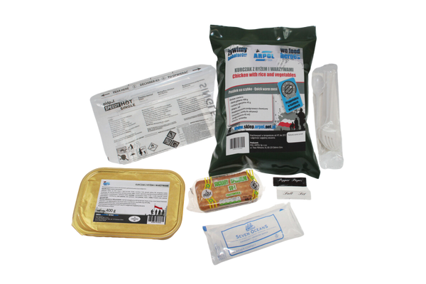 Racja Żywnościowa Posiłek Na Szybko Nr 2 Kurczak Z Ryżem I Warzywami Arpol