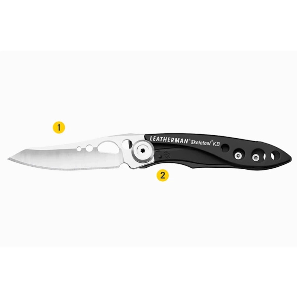 Nóż Składany Skeletool KB Leatherman Black & Stainless (833175)