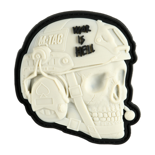 Naszywka War is Hell 3D PVC M-Tac Biała (51328036)