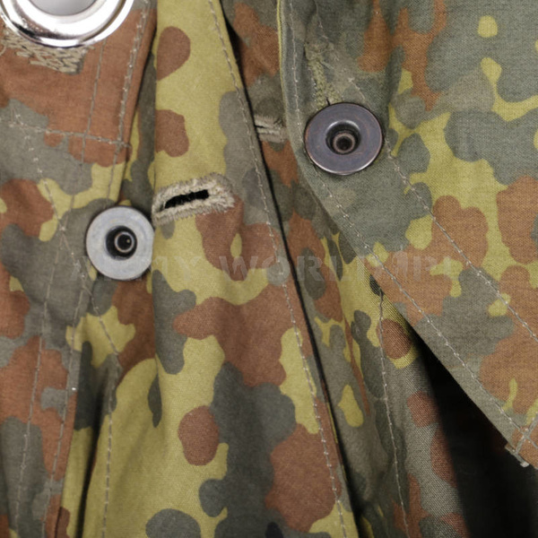 Pałatka Wojskowa Flecktarn Oryginał Bundeswehr z Kapturem + Śledzie Oryginał Demobil BDB