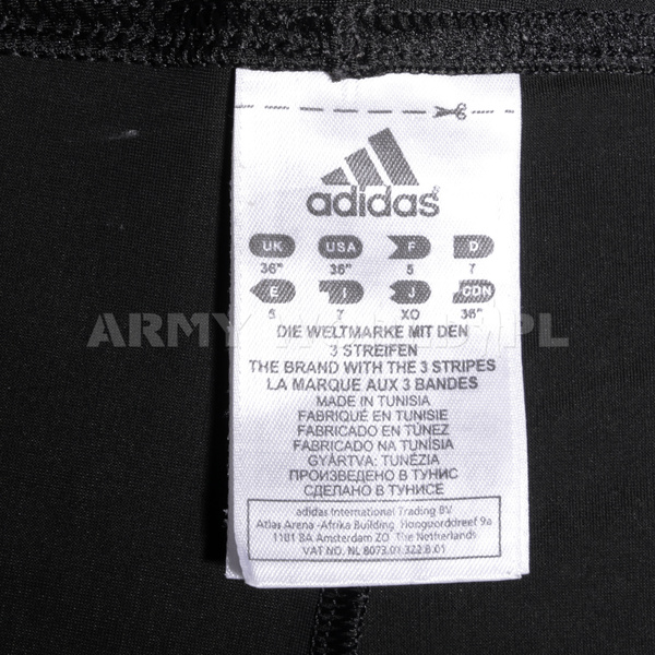 Kąpielówki Bokserki Wojskowe Holenderskie Adidas Oryginał Czarne Nowe